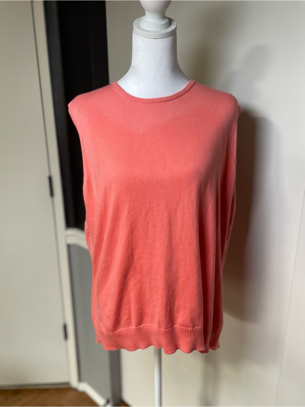 Lands' End Coral Crewneck Sweater